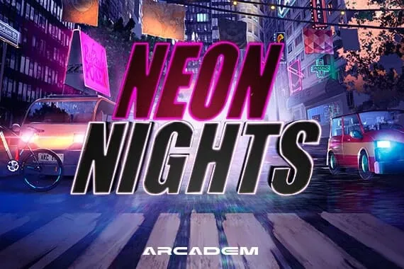 Neon Nights pokie slot game at Uptown Pokies
